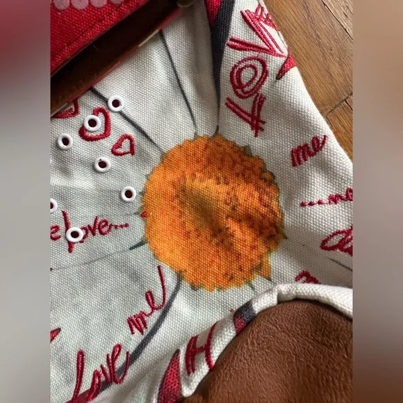 DESIGUAL canvas and leather messenger bag! - Picture 6 of 16